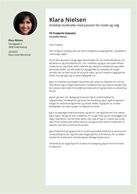 Ansøgning til klinikassistent